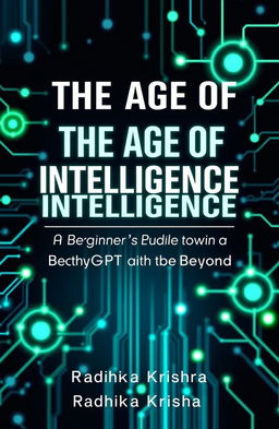 A captivating and modern eBook cover for 'The Age of Artificial Intelligence: A Beginner's Guide to ChatGPT and Beyond' by Radhika Krishna