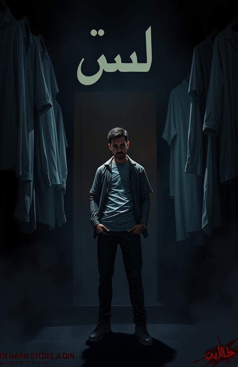 A dark, mysterious narrative scene representing the story "الفانلة" by Dr