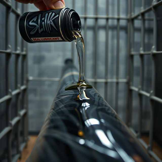 A close-up view of a large black baseball bat wrapped in clear plastic