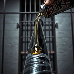 A close-up view of a large black baseball bat wrapped in clear plastic
