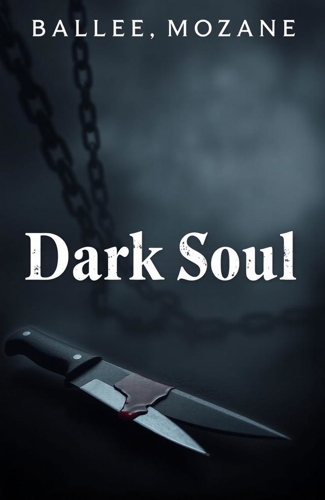 A dark and atmospheric book cover for a dark romance titled 'Dark Soul'