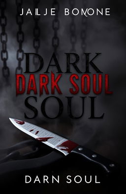 A dark and atmospheric book cover for a dark romance titled 'Dark Soul'