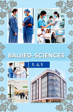 A book cover design for 'Basic Allied Sciences 1 & 2'