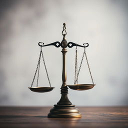 A traditional balance scale tipped to one side, heavily weighted down on one side to symbolize imbalance and unfairness in life