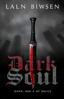 A dark, atmospheric book cover featuring a foggy background, shrouded in mystery and intrigue