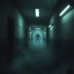 A digital artwork depicting a scene inspired by the video game 'Specimen Zero'