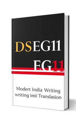 A modern minimalist book cover featuring a sophisticated design with dominant colors of black, white, and red
