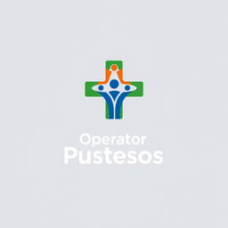 A modern logo design for a Puskesos (Pusat Kesehatan Sosial) t-shirt
