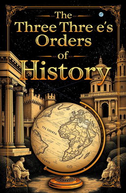 A historical cover design for a book titled 'The Three Orders of History'