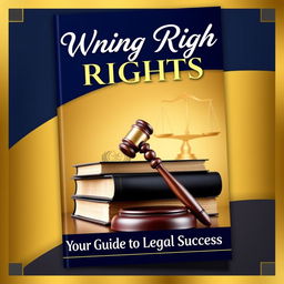 A stunning and eye-catching ebook cover featuring a stylized representation of legal themes
