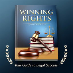 A stunning and eye-catching ebook cover featuring a stylized representation of legal themes