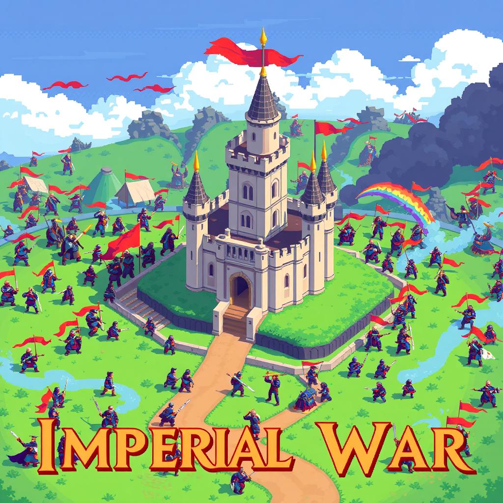 A pixel art video game cover titled 'Imperial War'