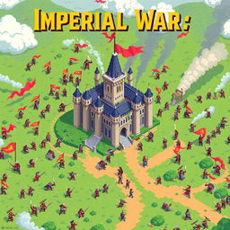 A pixel art video game cover titled 'Imperial War'