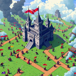 A pixel art video game cover titled 'Imperial War'