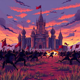 A 2D pixel art video game cover titled 'Imperial War'