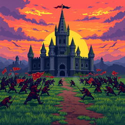 A 2D pixel art video game cover titled 'Imperial War'