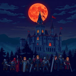 A pixel art cover illustration for a video game titled 'Imperial War'