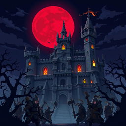 A pixel art cover illustration for a video game titled 'Imperial War'