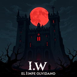 A pixel art cover illustration for a video game titled 'I