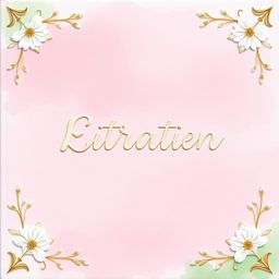 A beautifully designed cover featuring a harmonious blend of pastel pink and pista green colors