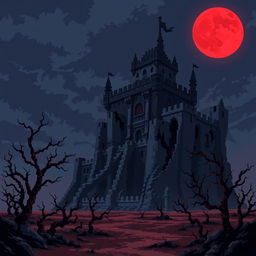 A pixel art cover illustration for a video game titled 'DLC El Imperio Olvidado'