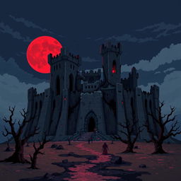 A pixel art cover illustration for a video game titled 'DLC El Imperio Olvidado'