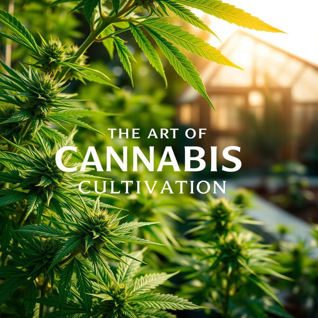 A captivating book cover design for 'The Art of Cannabis Cultivation'