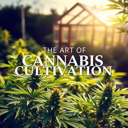 A captivating book cover design for 'The Art of Cannabis Cultivation'