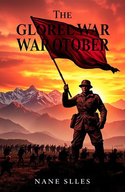 A dramatic and striking book cover depicting the glorious war of October