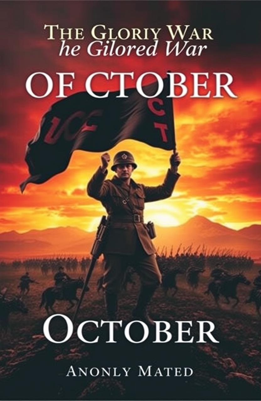 A dramatic and striking book cover depicting the glorious war of October