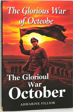 A dramatic and striking book cover depicting the glorious war of October