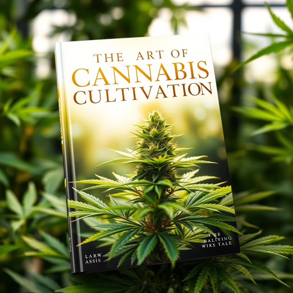 A visually striking book cover for 'The Art of Cannabis Cultivation'