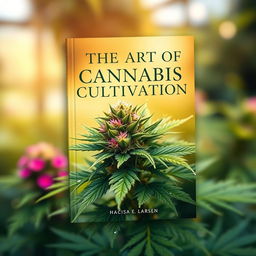 A mesmerizing book cover for 'The Art of Cannabis Cultivation'