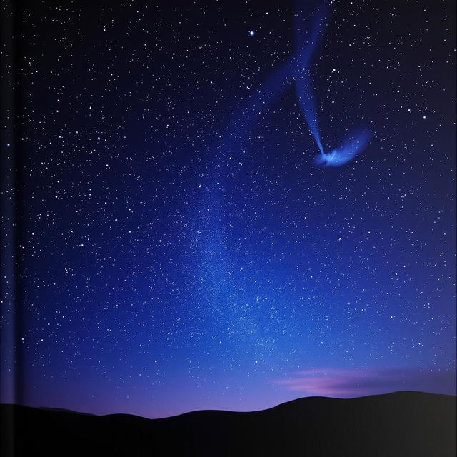 A stunning book cover featuring a starry night sky filled with countless twinkling stars