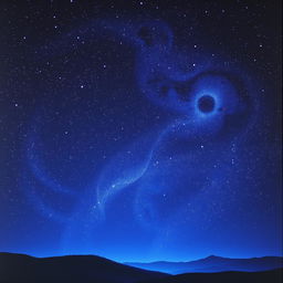 A visually captivating book cover in a 6:9 aspect ratio featuring a starry night sky filled with countless shimmering stars
