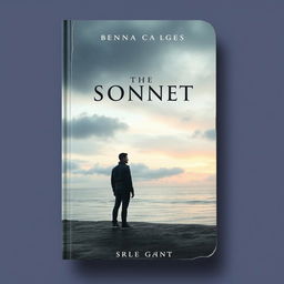 A captivating book cover design that embodies an aesthetic vibe with a slightly melancholic tone