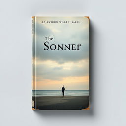 A captivating book cover design that embodies an aesthetic vibe with a slightly melancholic tone