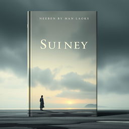 A captivating book cover design that embodies an aesthetic vibe with a slightly melancholic tone