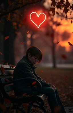 A deeply emotional scene depicting the complexities of love that can sometimes lead to heartache