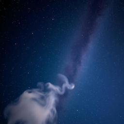 A captivating starry night sky filled with a multitude of sparkling stars scattered across a dark, deep blue expanse