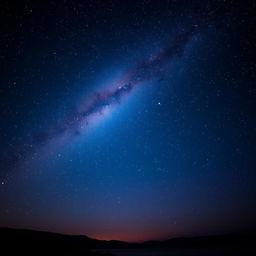 A mesmerizing, cloudless starry night sky filled with countless sparkling stars shining brilliantly against a deep, dark backdrop