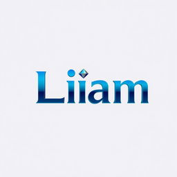 A modern and sleek logo design featuring the name 'Liam'