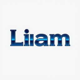 A modern and sleek logo design featuring the name 'Liam'