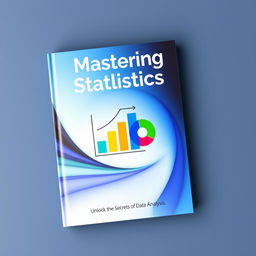 A modern and eye-catching book cover design for a statistics textbook