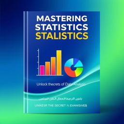 A modern and eye-catching book cover design for a statistics textbook
