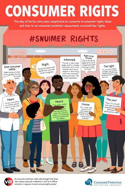 An informative illustration depicting various consumer rights