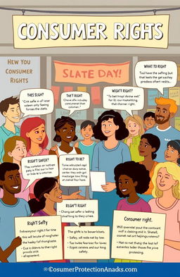 An informative illustration depicting various consumer rights