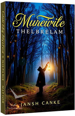 A stylish, eye-catching paperback book cover design featuring a mystical forest at twilight