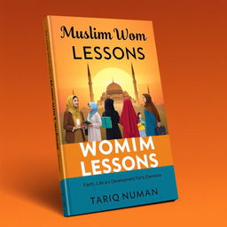 A captivating paperback book cover design for the title 'Muslim Women Lessons: Faith, Life, and Development' by author Tariq Numan