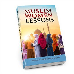 A captivating paperback book cover design for the title 'Muslim Women Lessons: Faith, Life, and Development' by author Tariq Numan